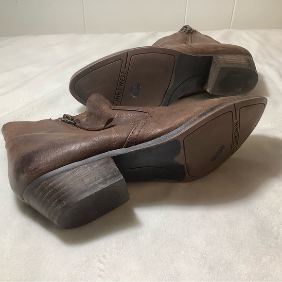 Nine West boots brown size 9.5 M - Picture 4 of 11